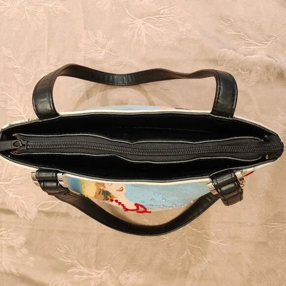 Vintage Beaded Woman on Beach Shoulder Bag, Excellent Used Condition! (EUC) - Picture 8 of 12